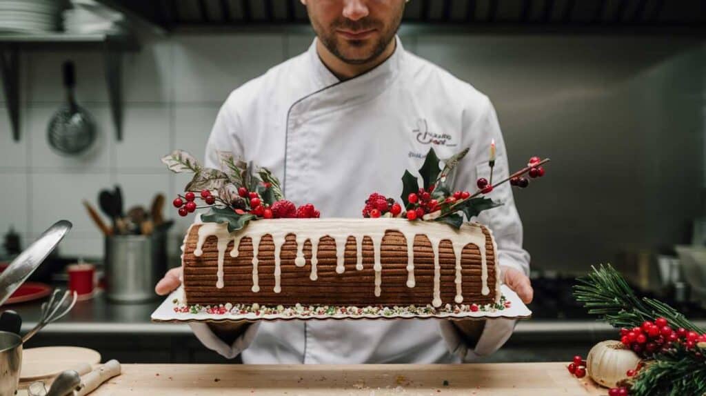 Recette : voici la recette culte de la b&ucirc;che de No&euml;l de Philippe Etchebest
