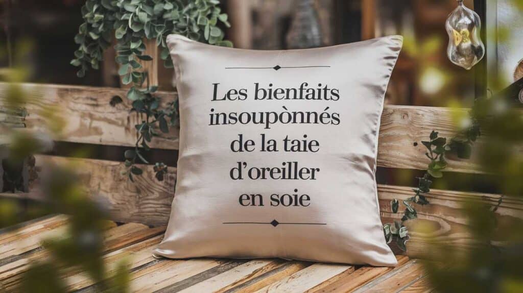 Les bienfaits insoup&ccedil;onn&eacute;s de la taie d&rsquo;oreiller en soie