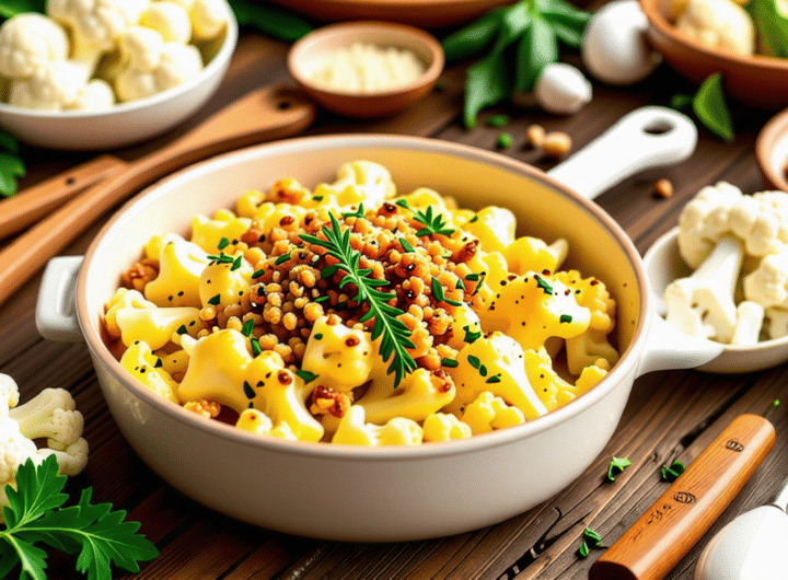 découvrez notre délicieuse recette de gratin de chou-fleur, alliant tradition et créativité. explorez des variantes gourmandes pour sublimer ce légume, parfait pour régaler vos proches et accompagner vos plats principaux.