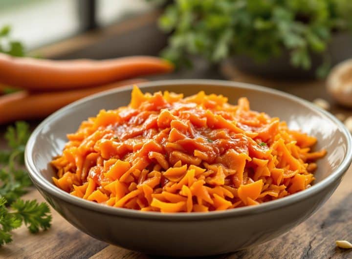 découvrez une délicieuse sauce facile à préparer qui rehausse par excellence le goût des carottes râpées. idéale pour agrémenter vos plats, elle apportera une touche de saveur inoubliable à vos repas.