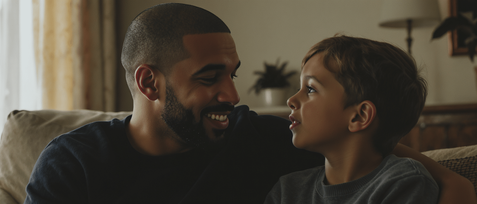 Drake partage un moment tendre avec son fils