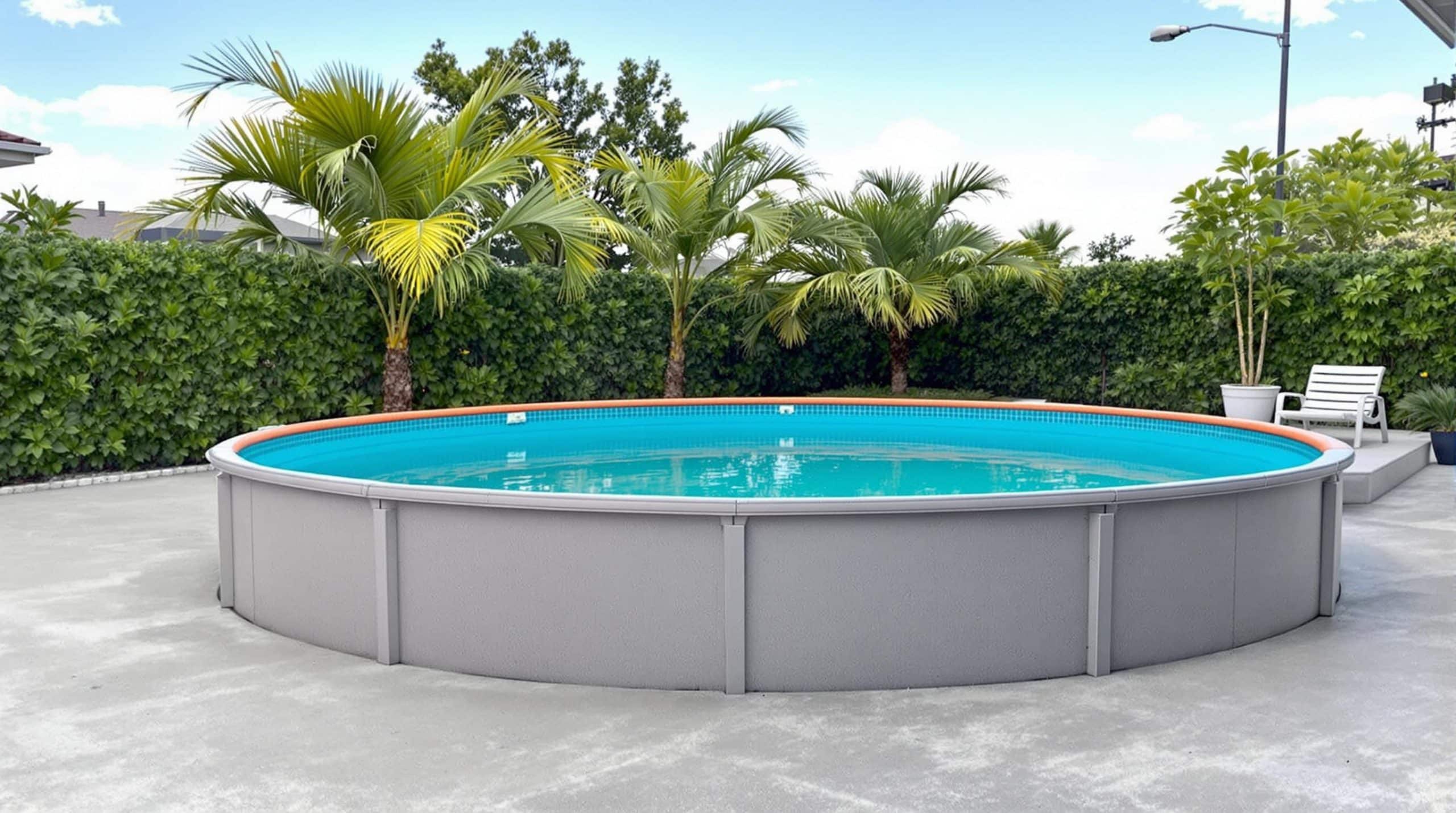 Transformez la piscine hors-sol : une astuce facile pour dire adieu au bleu peu attrayant