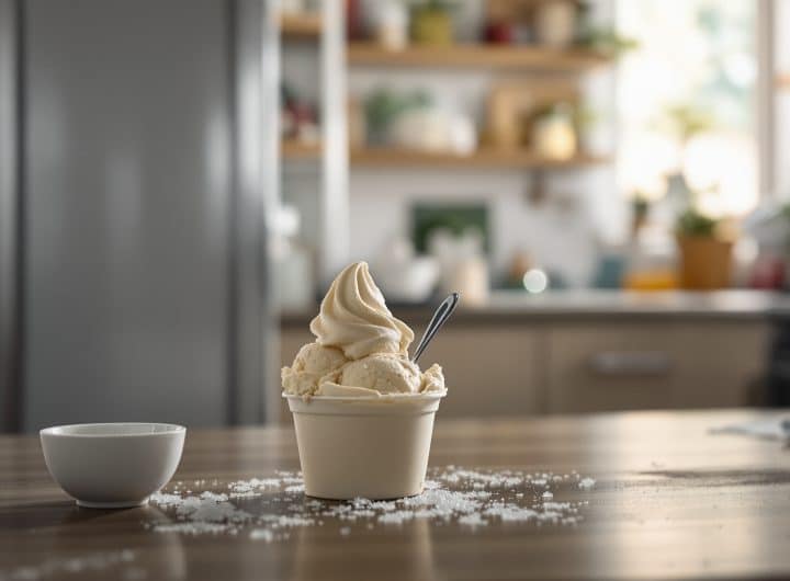 marre de la glace impossible à servir ? découvrez l’astuce simple et efficace qui garde votre pot préféré toujours onctueux au congélateur. dites adieu à la glace trop dure !