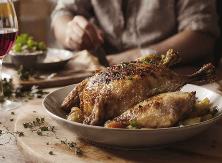 découvrez la recette de poulet du dimanche de cyril lignac, un plat savoureux et convivial que le célèbre chef affectionne tout particulièrement. parfait pour régaler toute la famille !