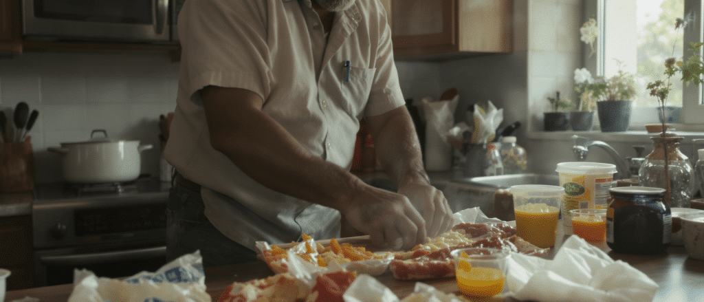 Jimmy Mohamed partage sa recette &eacute;claire avec des ingr&eacute;dients du quotidien : un plat Picard pr&ecirc;t en seulement 7 minutes