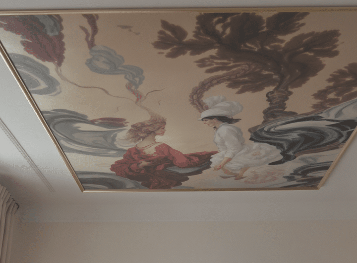 découvrez comment la peinture de plafond s'impose comme une tendance déco incontournable, illustrée par des images inspirantes pour transformer vos espaces.