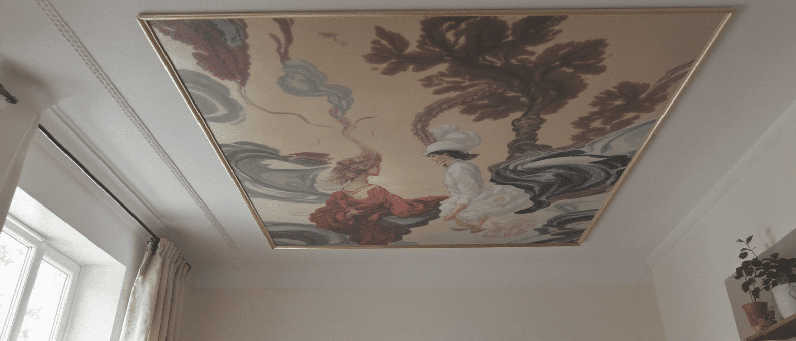 découvrez comment la peinture de plafond s'impose comme une tendance déco incontournable, illustrée par des images inspirantes pour transformer vos espaces.