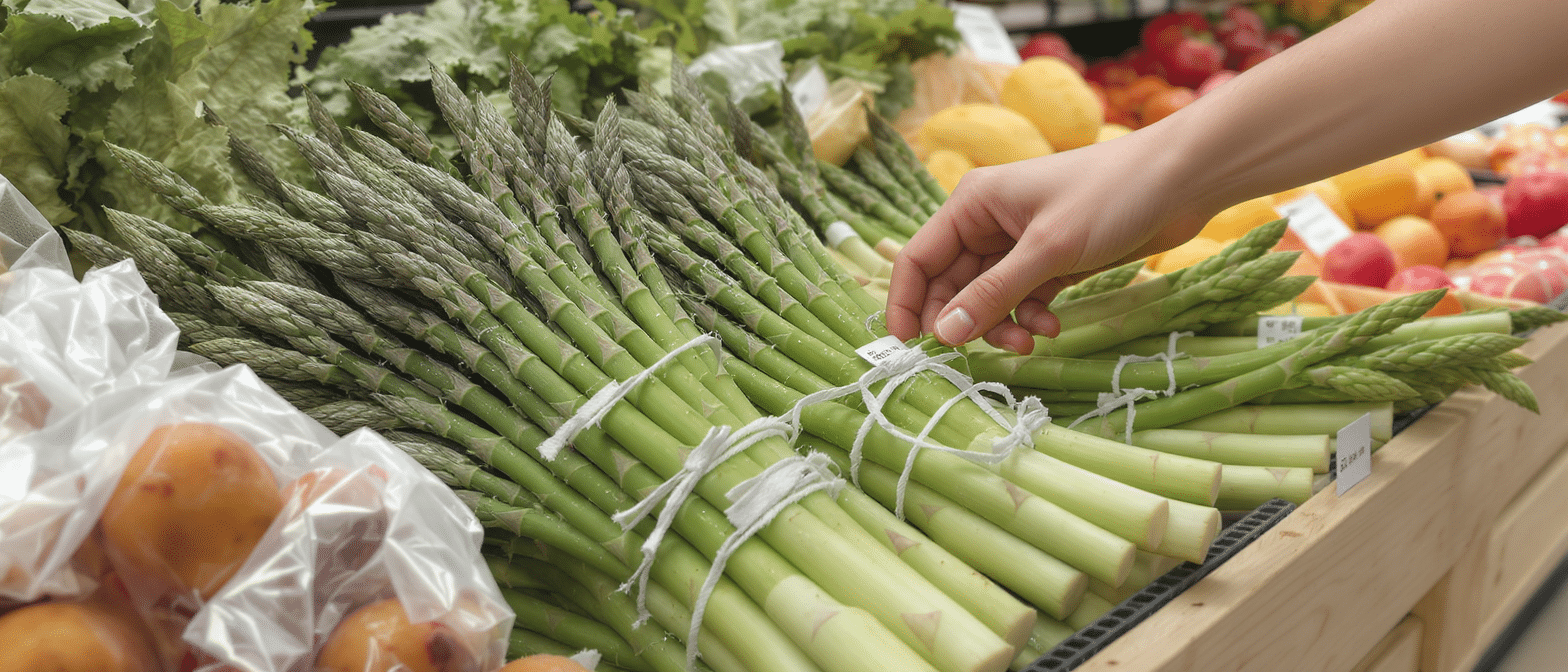 Asperges &agrave; moiti&eacute; prix : le moment id&eacute;al pour faire vos achats malin