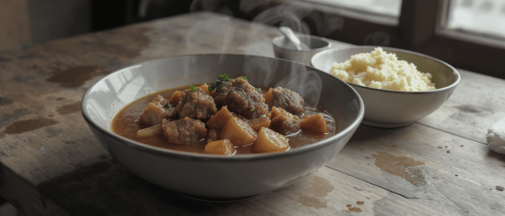En Italie, le b&oelig;uf mijot&eacute; s&rsquo;accompagne toujours de cette garniture onctueuse et ultra-rapide &agrave; pr&eacute;parer