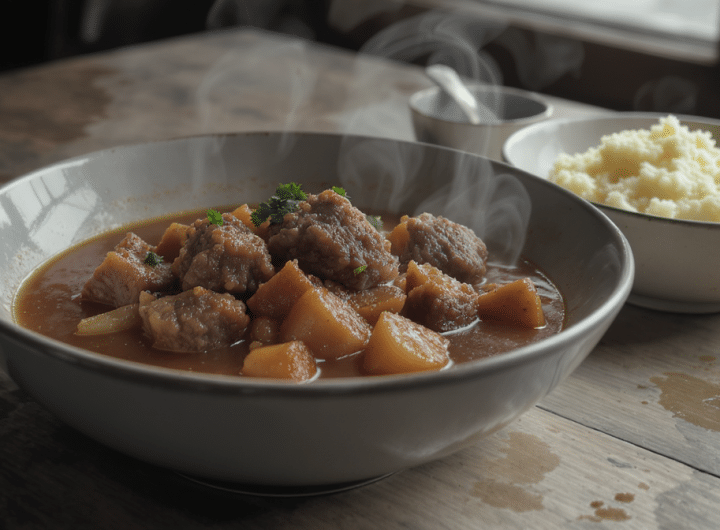 découvrez en italie le secret du bœuf mijoté accompagné d'une garniture onctueuse, simple et rapide à préparer pour un repas savoureux.