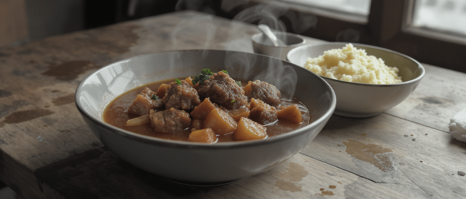 découvrez en italie le secret du bœuf mijoté accompagné d'une garniture onctueuse, simple et rapide à préparer pour un repas savoureux.