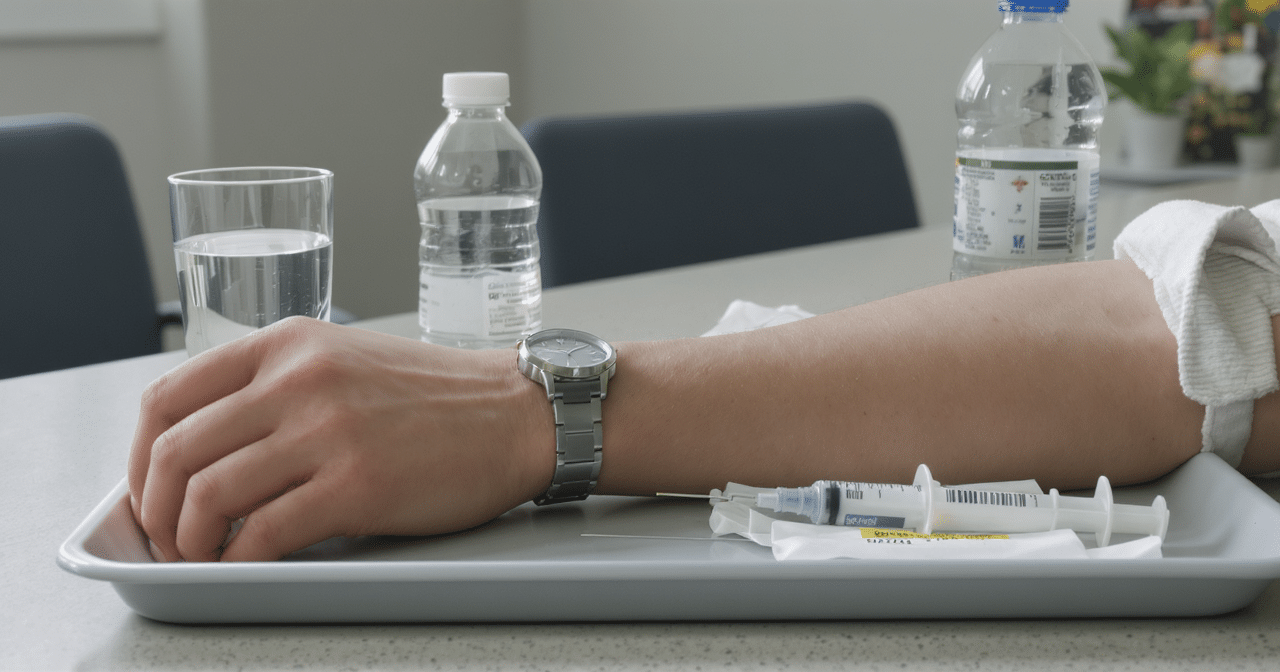 Prises de sang &agrave; jeun : liste compl&egrave;te, dur&eacute;e requise, conseils sur les 12 heures de je&ucirc;ne et hydratation
