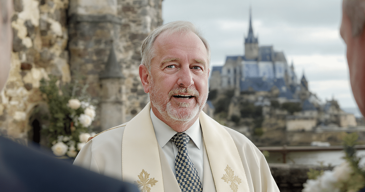 C&eacute;r&eacute;monie m&eacute;morable au Mont-Saint-Michel : l’officiant d&eacute;voile les coulisses du mariage de Ming Xi et Mario Ho