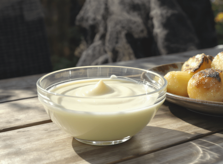 découvrez comment préparer en seulement 2 minutes une sauce onctueuse et savoureuse, parfaite pour sublimer vos pommes de terre au barbecue.
