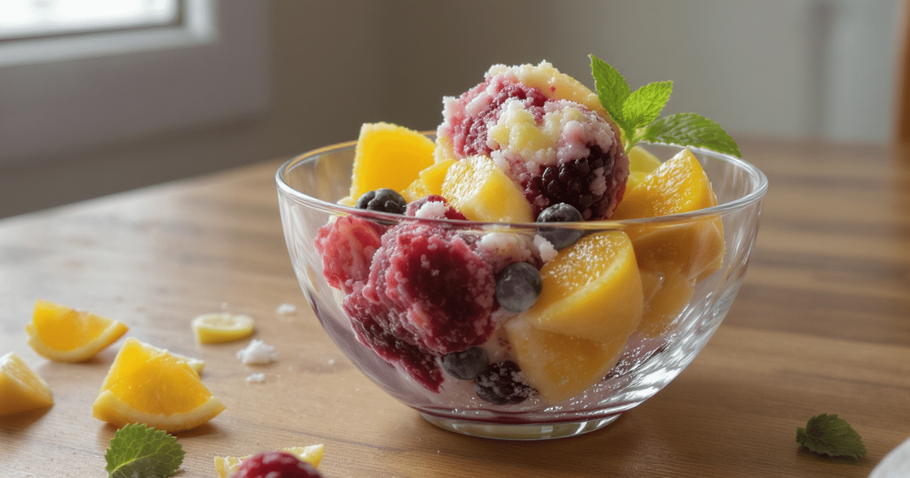 Sorbet express aux fruits : rafra&icirc;chissement garanti sans machine &agrave; glace