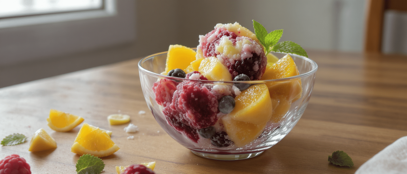 découvrez notre recette facile de sorbet express aux fruits, un rafraîchissement rapide et savoureux sans besoin de machine à glace. parfait pour l'été !