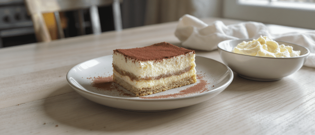Un ingr&eacute;dient trois fois moins calorique que le mascarpone pour un tiramisu aussi cr&eacute;meux que l&eacute;ger