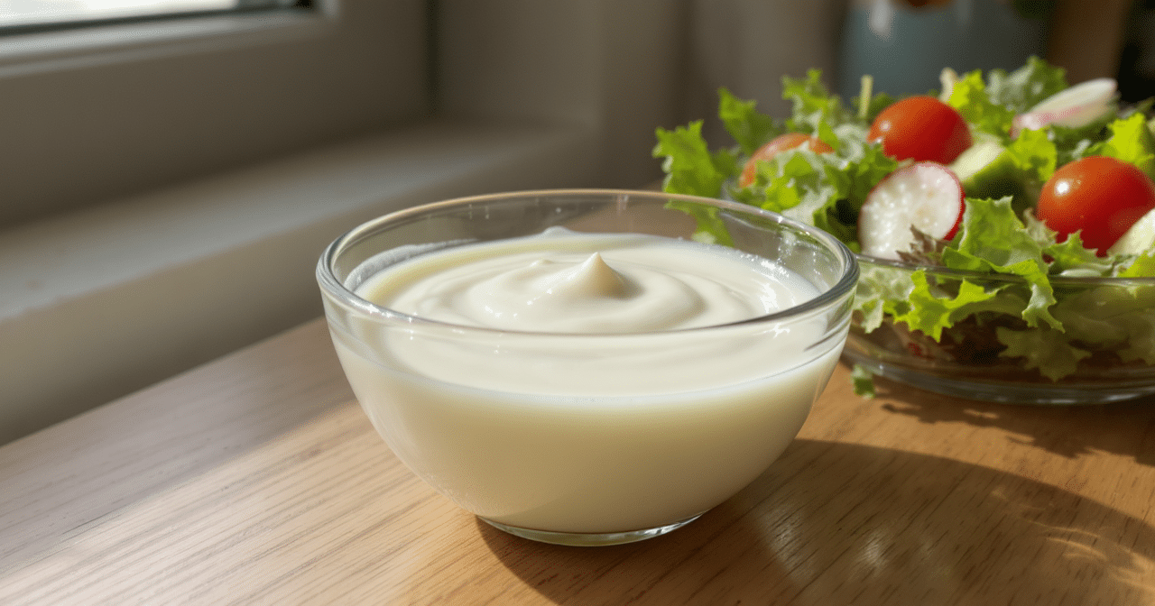 Une sauce onctueuse qui apporte fra&icirc;cheur et saveurs aux salades compos&eacute;es