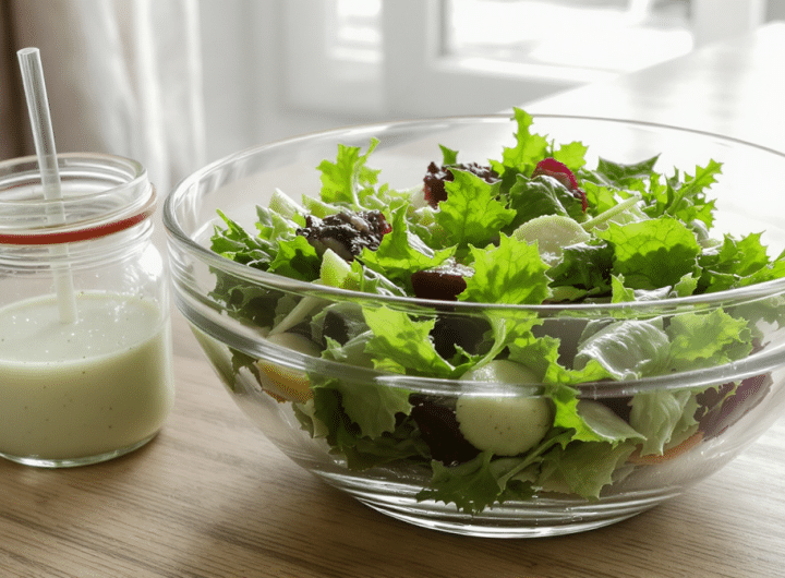 découvrez une vinaigrette légère sans huile, parfaite pour sublimer vos salades et apporter fraîcheur et saveurs à vos repas.