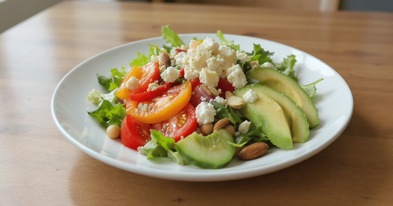 Cette salade compos&eacute;e sans p&acirc;tes ni riz vous rassasie bien plus longtemps que les autres