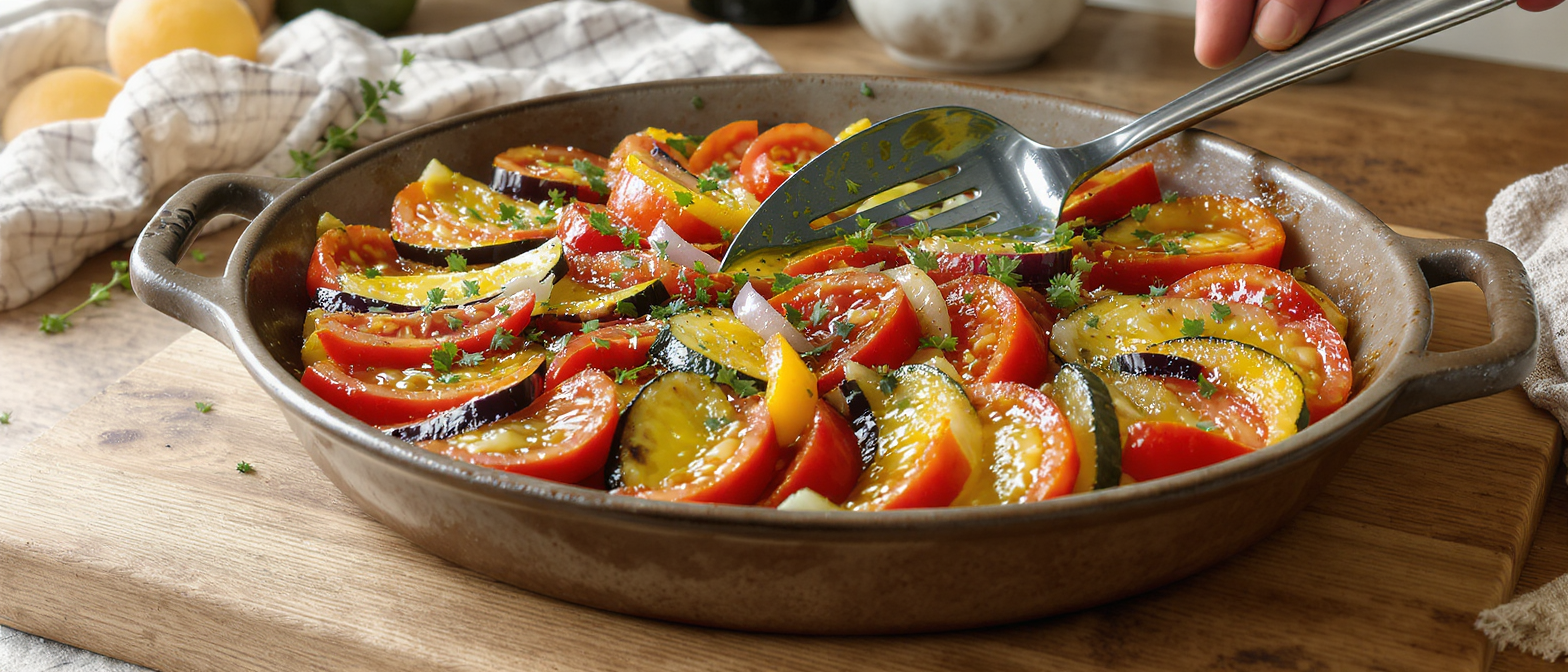 Tian Proven&ccedil;al : le secret d’un confit de l&eacute;gumes fondant et plein de saveurs gr&acirc;ce &agrave; une astuce simple