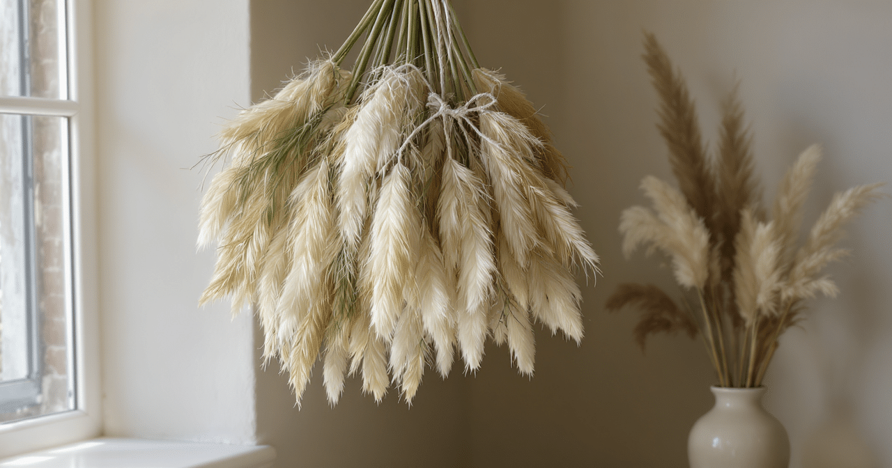 Herbe de la pampa en d&eacute;co : comment la faire s&eacute;cher pour pr&eacute;server sa beaut&eacute; durablement